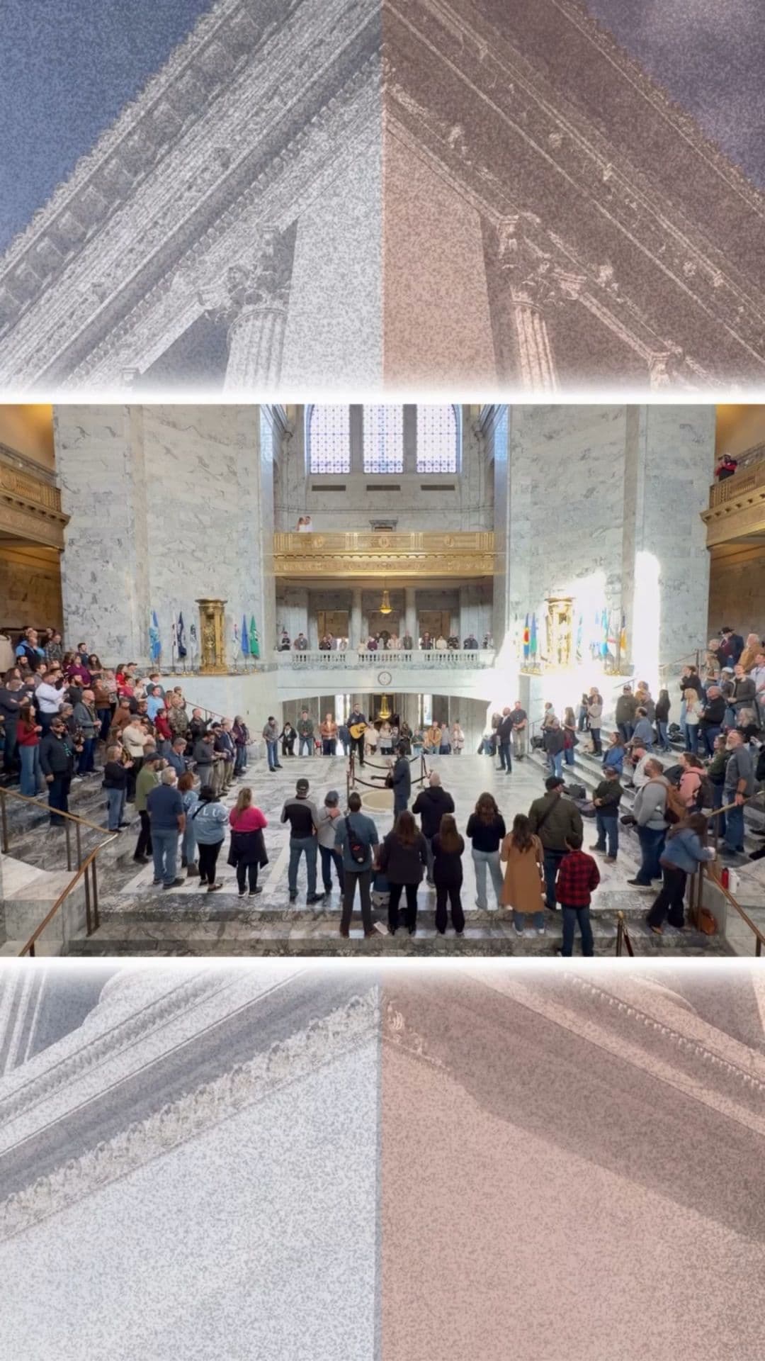 Hundreds of Christians from across Washington state rally at the state capitol to worship Jesus!  We’re praying for God’s Amazing Grace over our state 🙏  Mobilize the Church Wake-up the City Take a Stand for Liberty and Justice